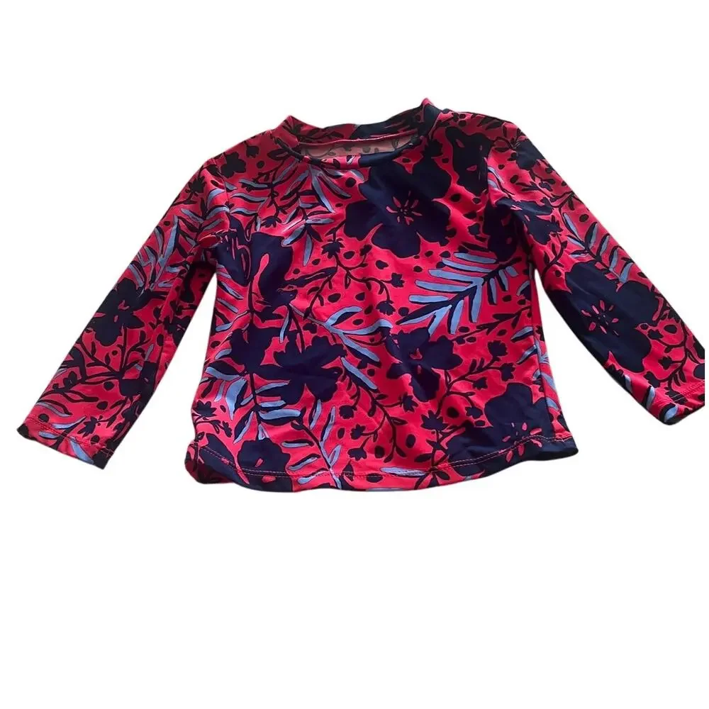 Lilly Pulitzer Bobby Rashguard Set Up Size 4 Ruby Red Heron My Own
